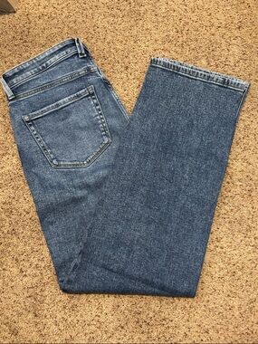 LC Lauren Conrad Women's High-Rise Straight-Leg Blue Jeans Sz 10
